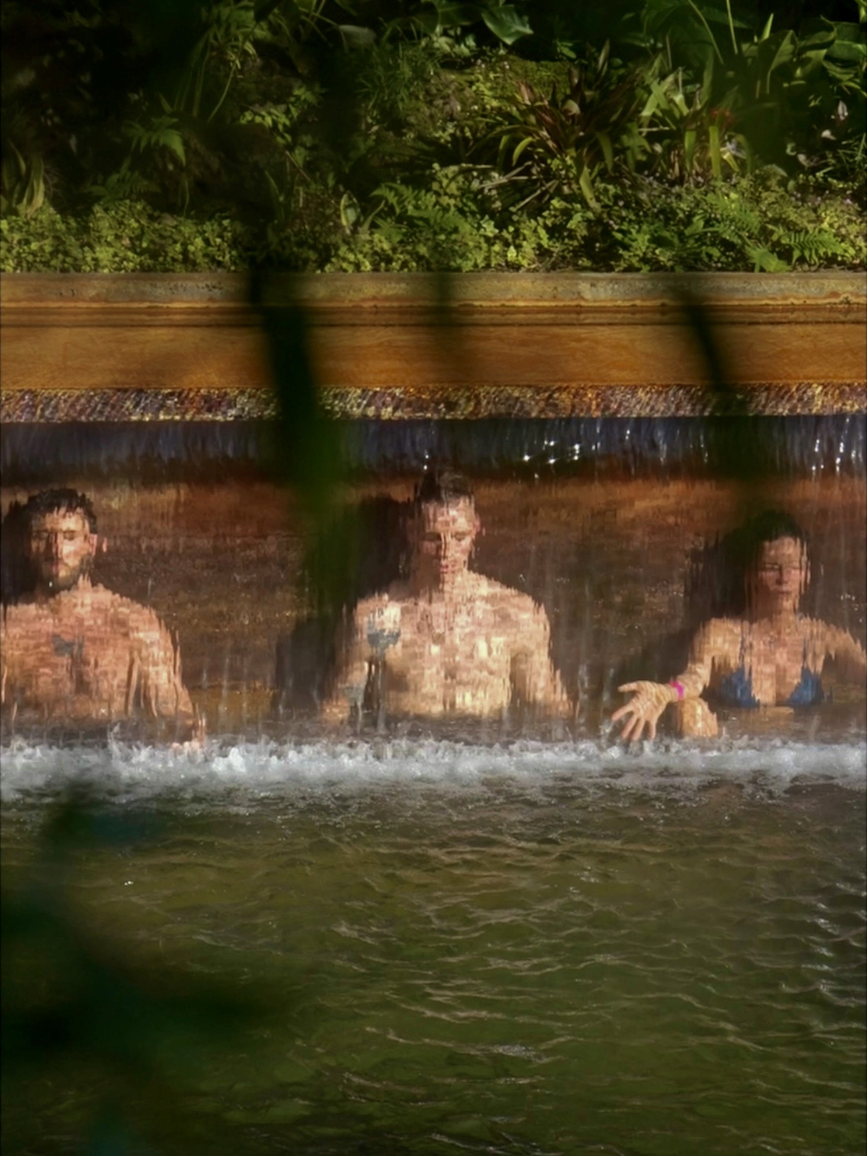 Group at the springs